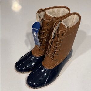 Jambu Brown and Blue Winter Boots